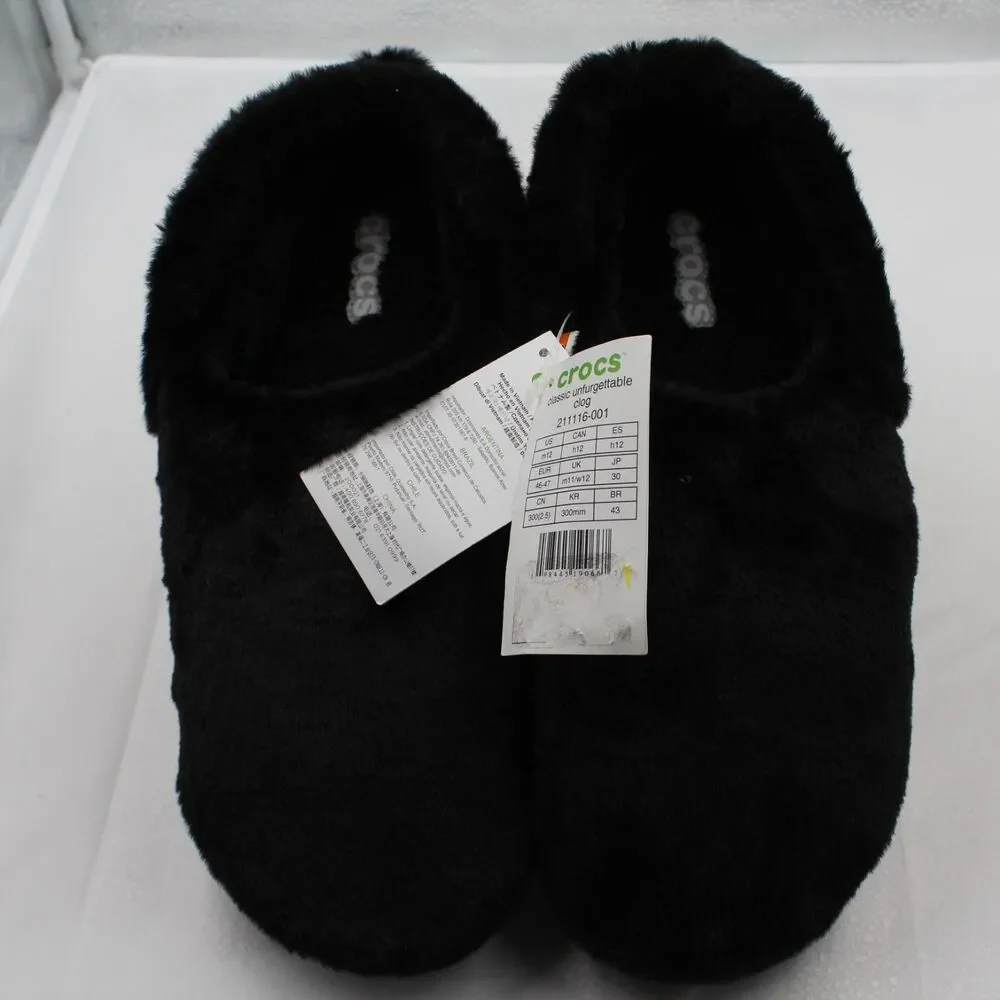 NEW Crocs Classic Unfurgettable Clog Black Men's Size 12 / Women's 14 - NWT